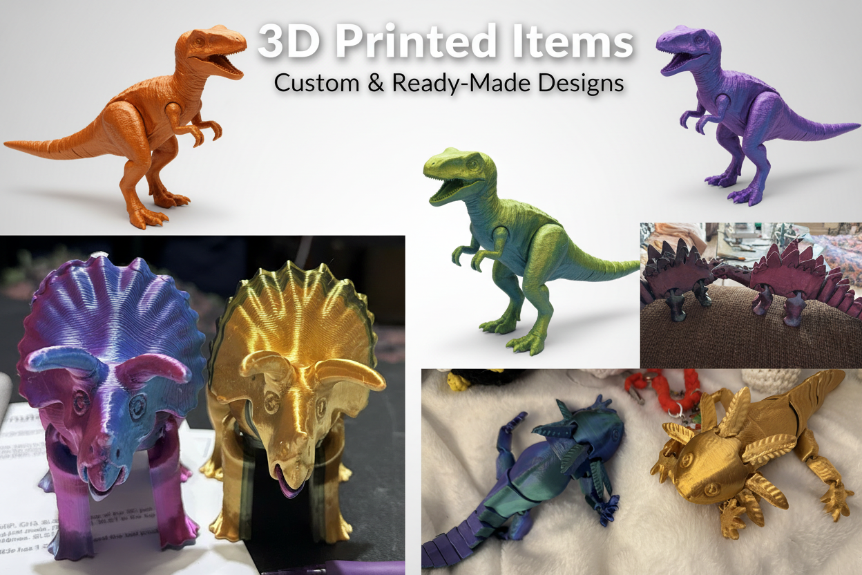3D Articulated Flexi Dinosaurs