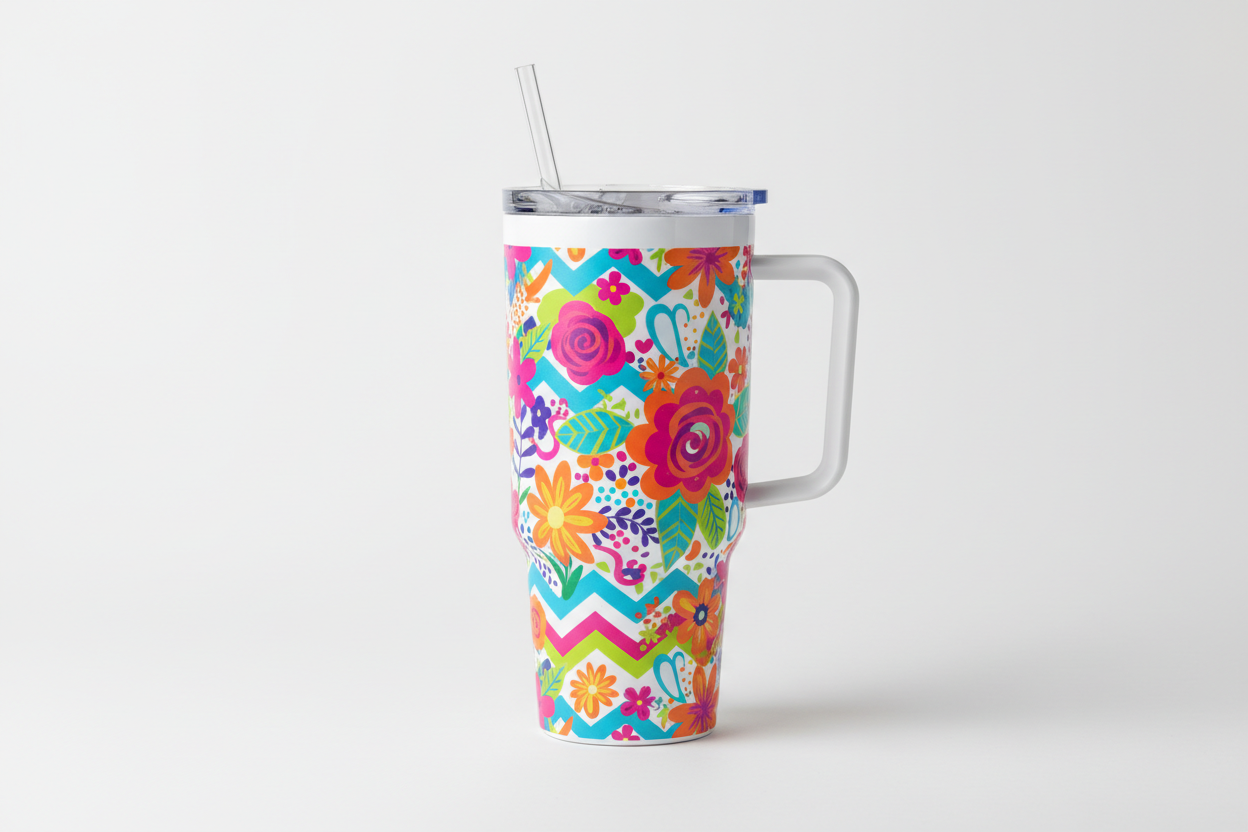 Kustom 40oz Sublimation Tumbler - Stanley Style - Personalized