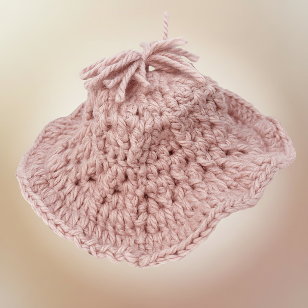 Square pink hat photo