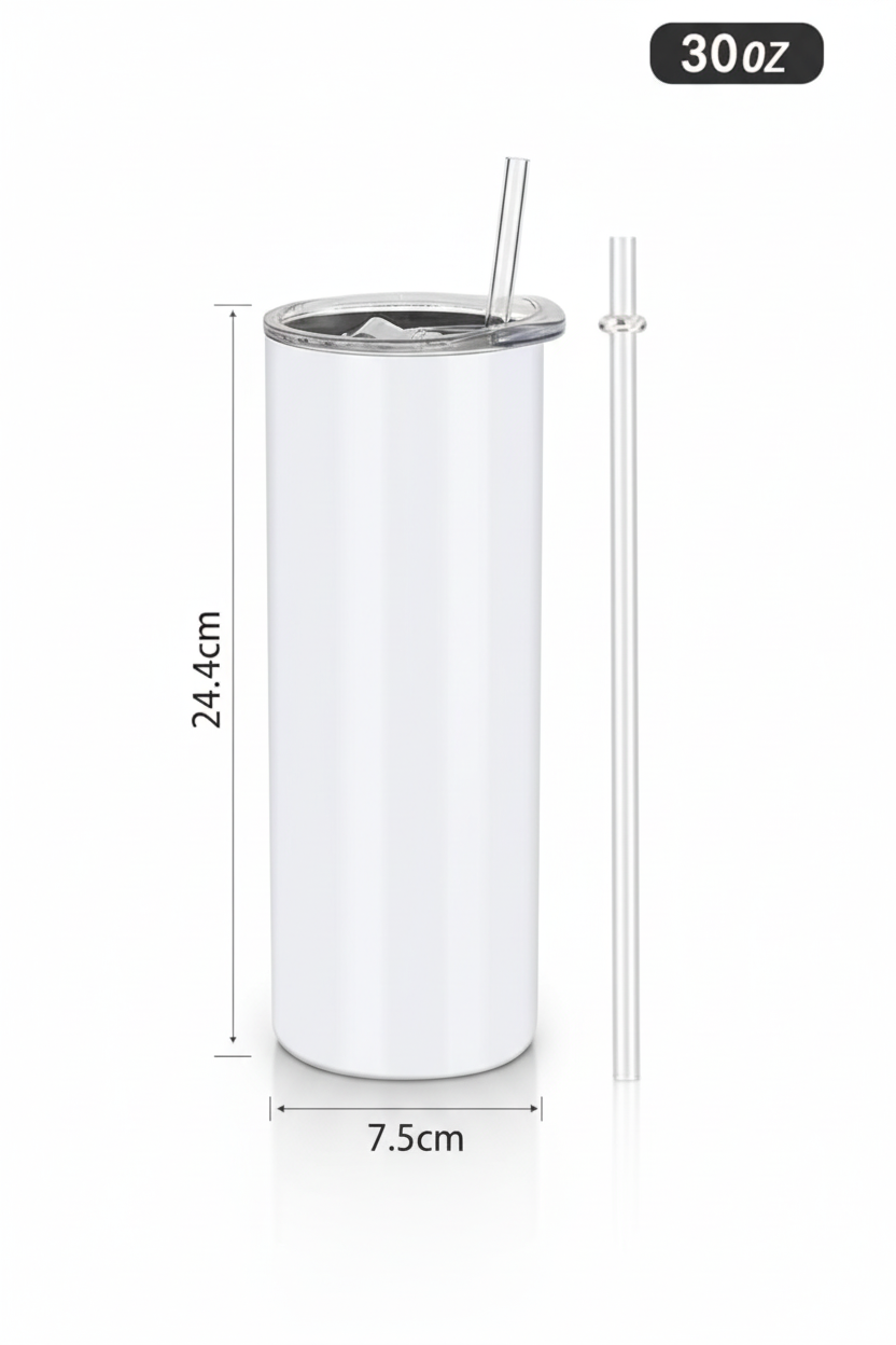 30oz Skinny Straight Tumbler Blank