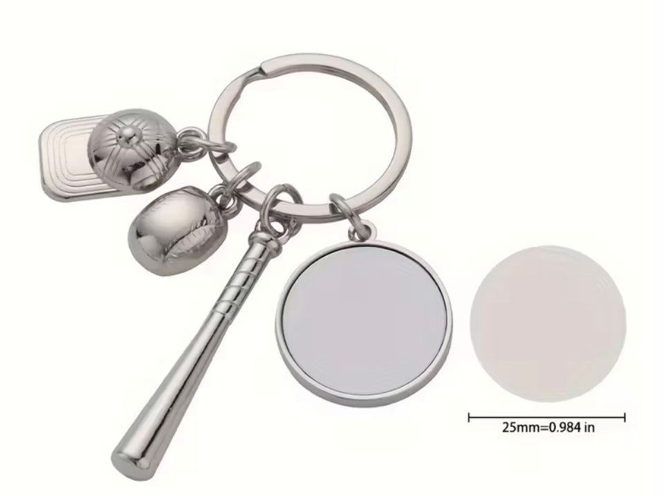 Kustom Sports Photo Keychain