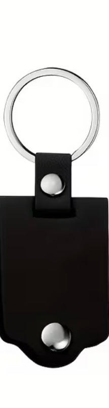 Kustom PU Leather Photo Keychain