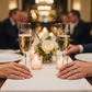Anniversary celebration with engraved flutes