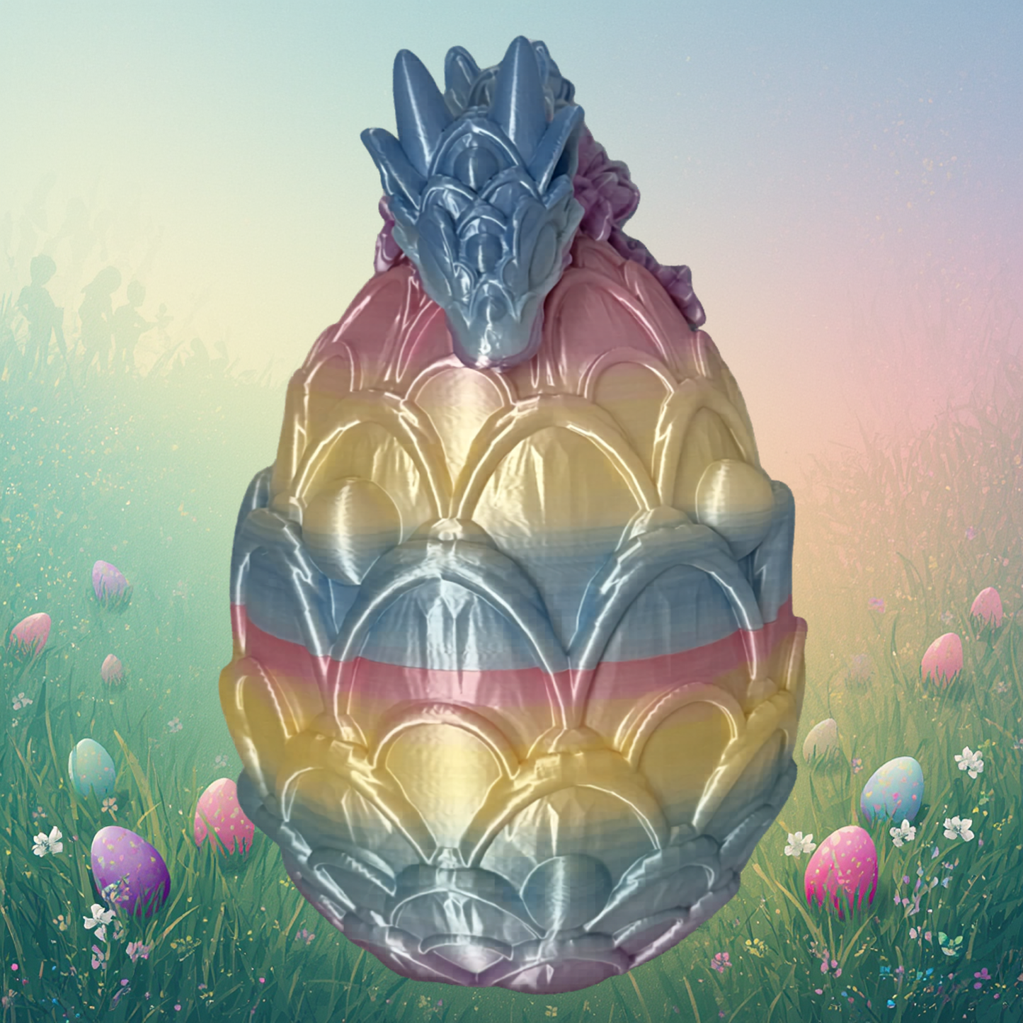 Easter Egg Cookie Dragon