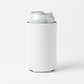 Blank white koozie with can