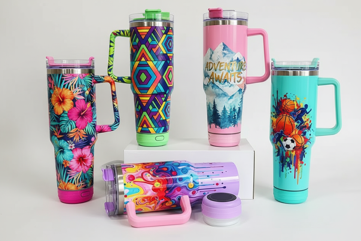 Bluetooth Speaker Tumblers with Custom Designs