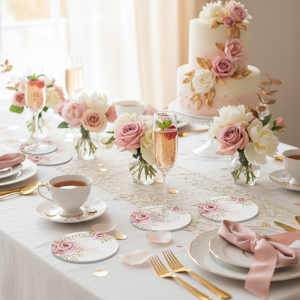 Bridal Shower Coasters