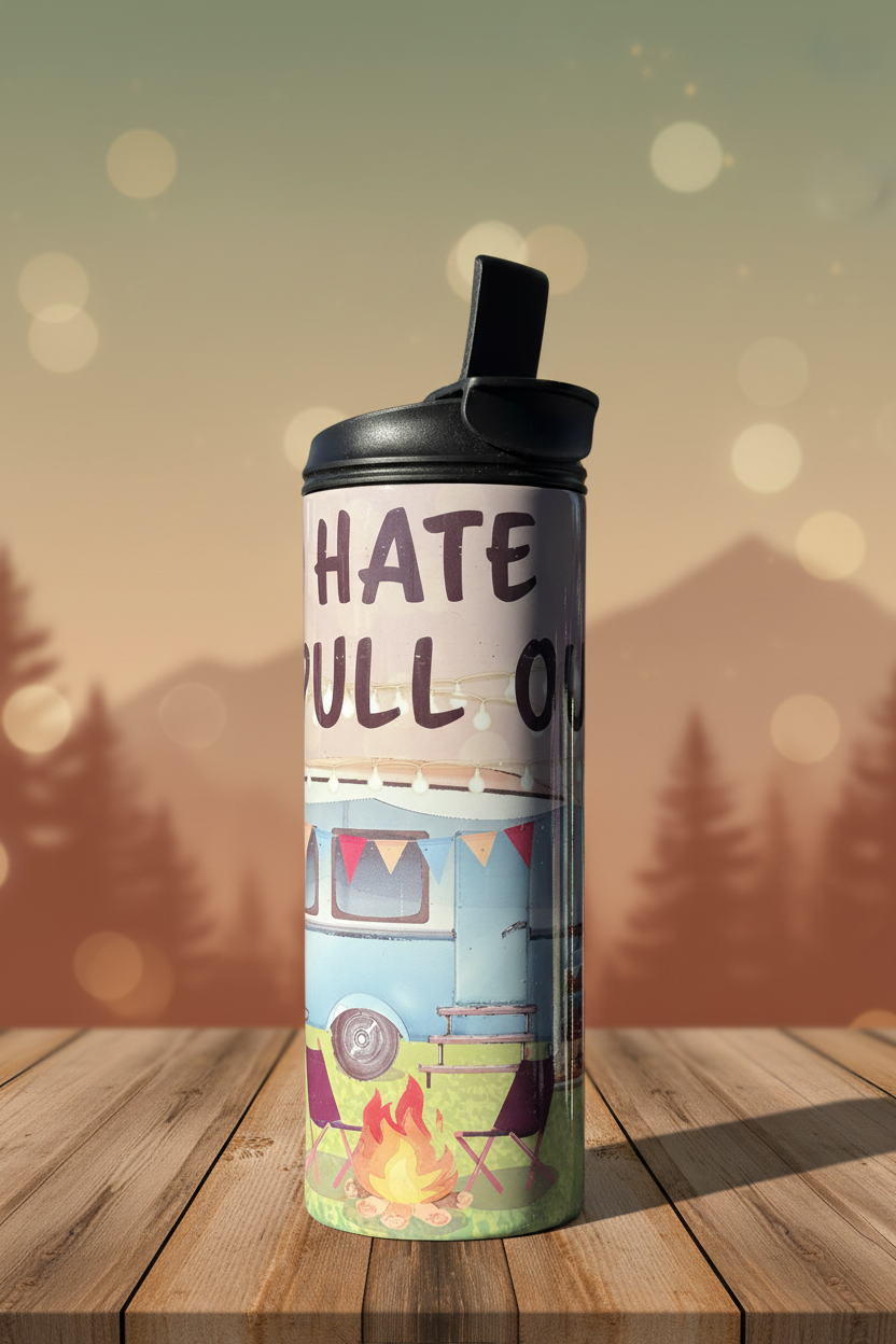 Camping Tumbler with Professional Background