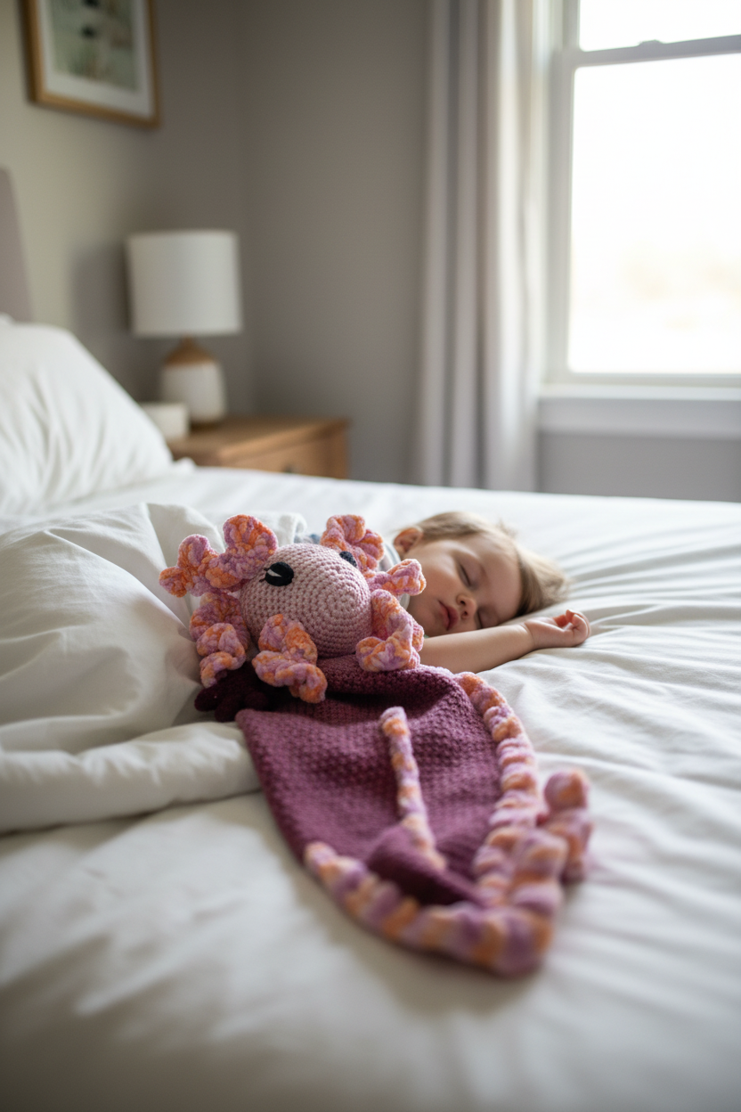 Child sleeping with Ashla