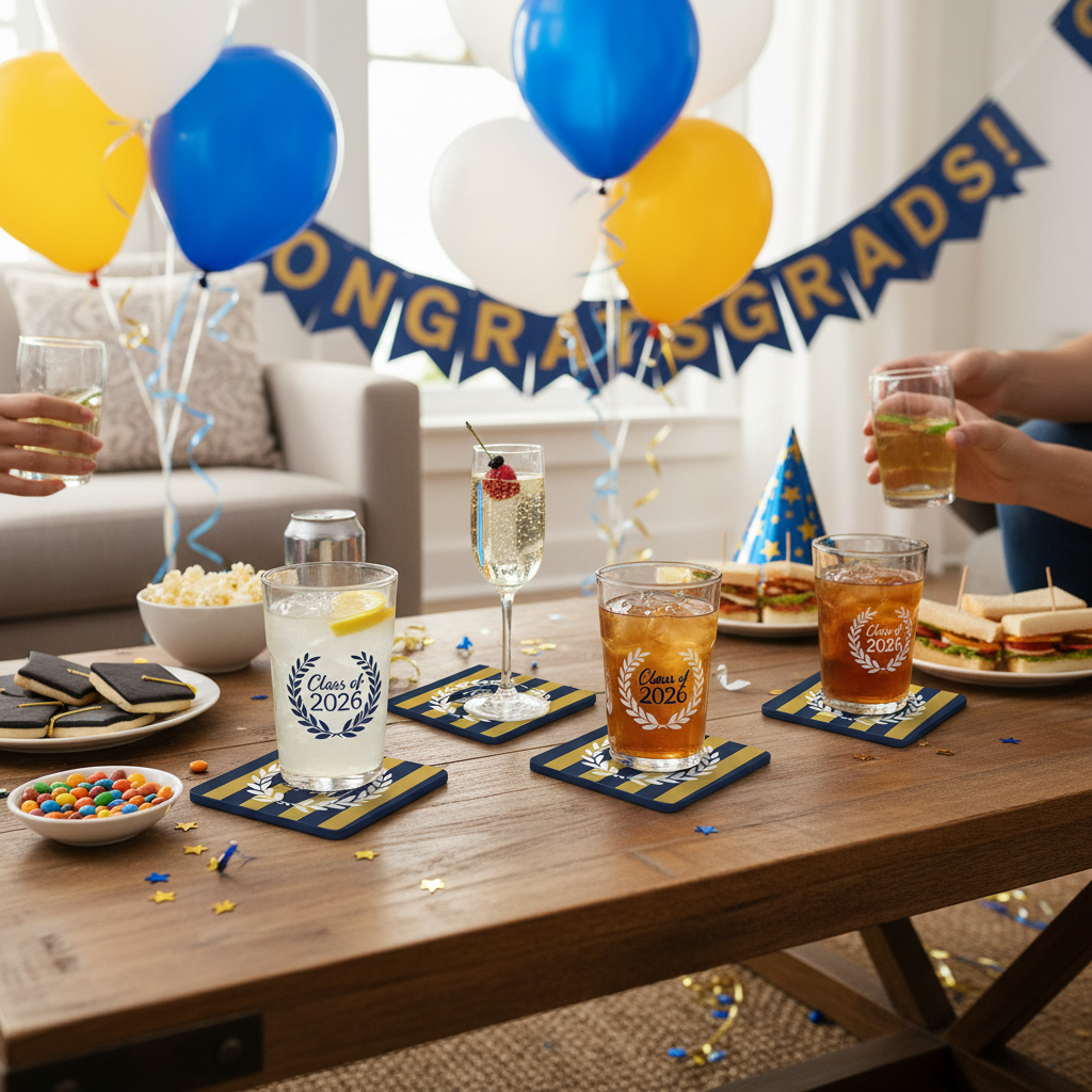 College Graduation Coasters