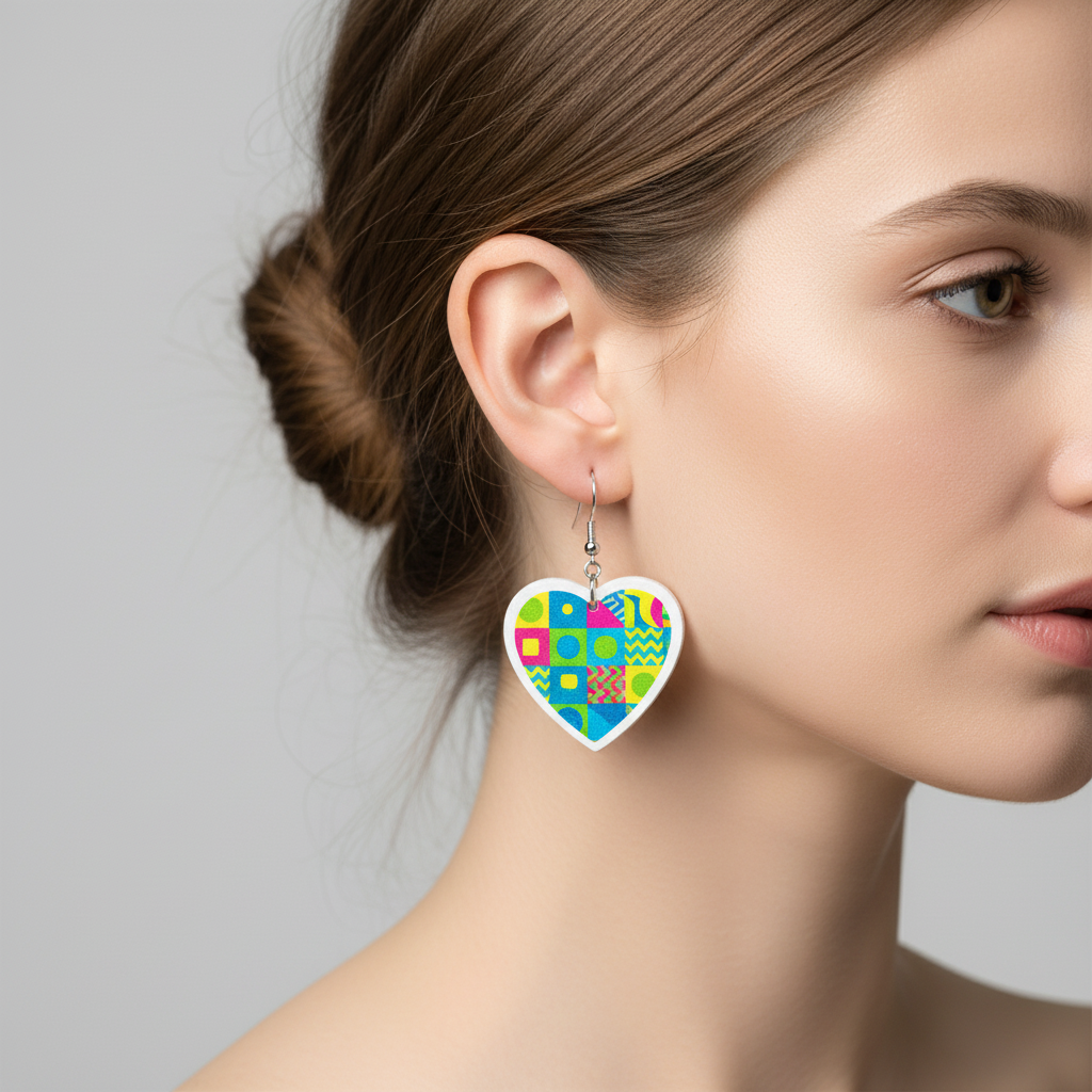 Customize earrings with the design of your choice choose your style and get the perfect pair! Mockup example