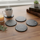 Engraved Slate Coasters Lifestyle Photo