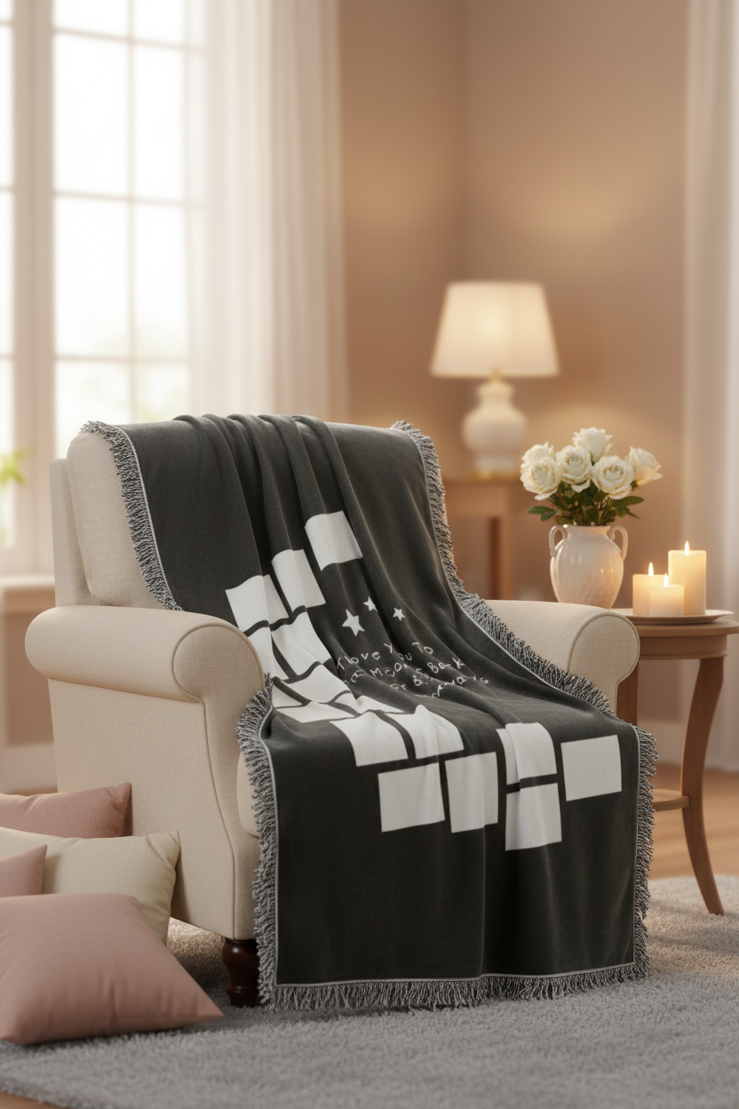 Enhanced Love You To The Moon & Back blanket