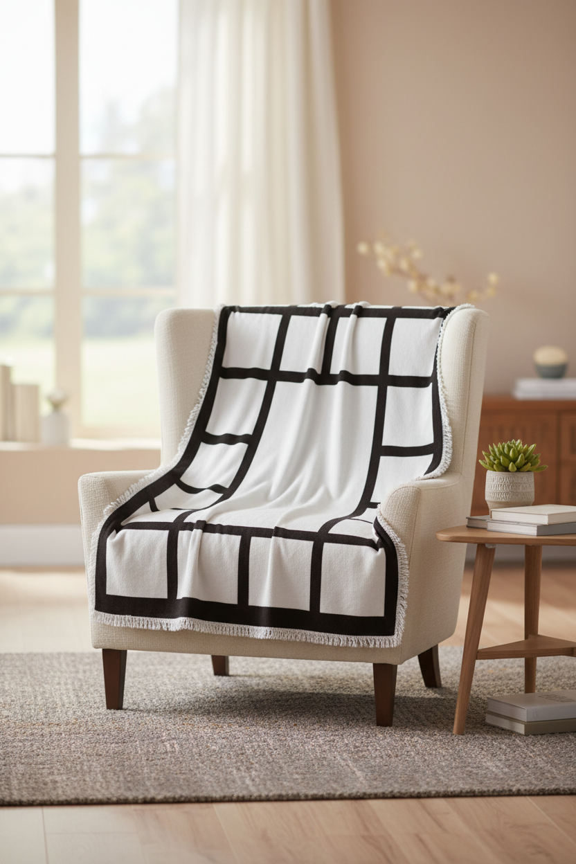 Enhanced photo blanket template