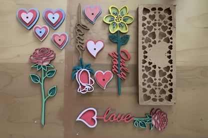 Kustom Wooden Flower Bundle