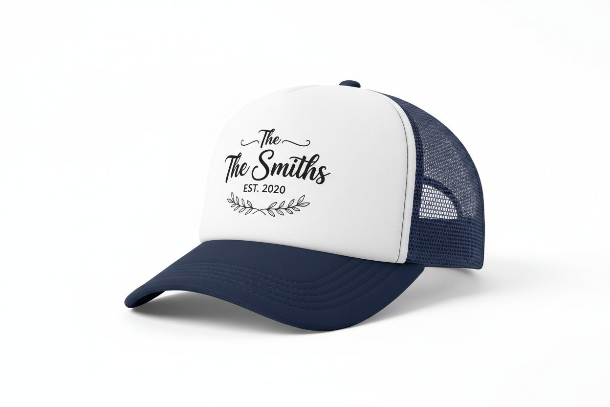 Customize the perfect hat with the design of your choice! Mockup example