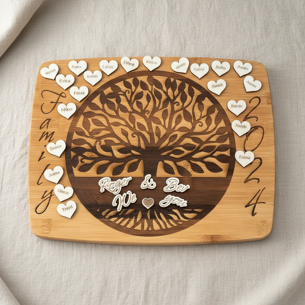 Family tree board clean