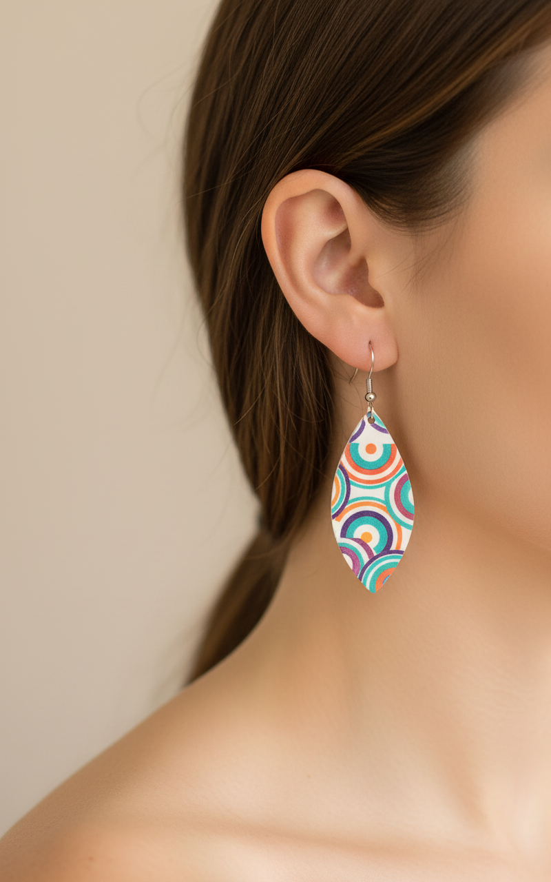 Customize earrings with the design of your choice choose your style and get the perfect pair! mockup example