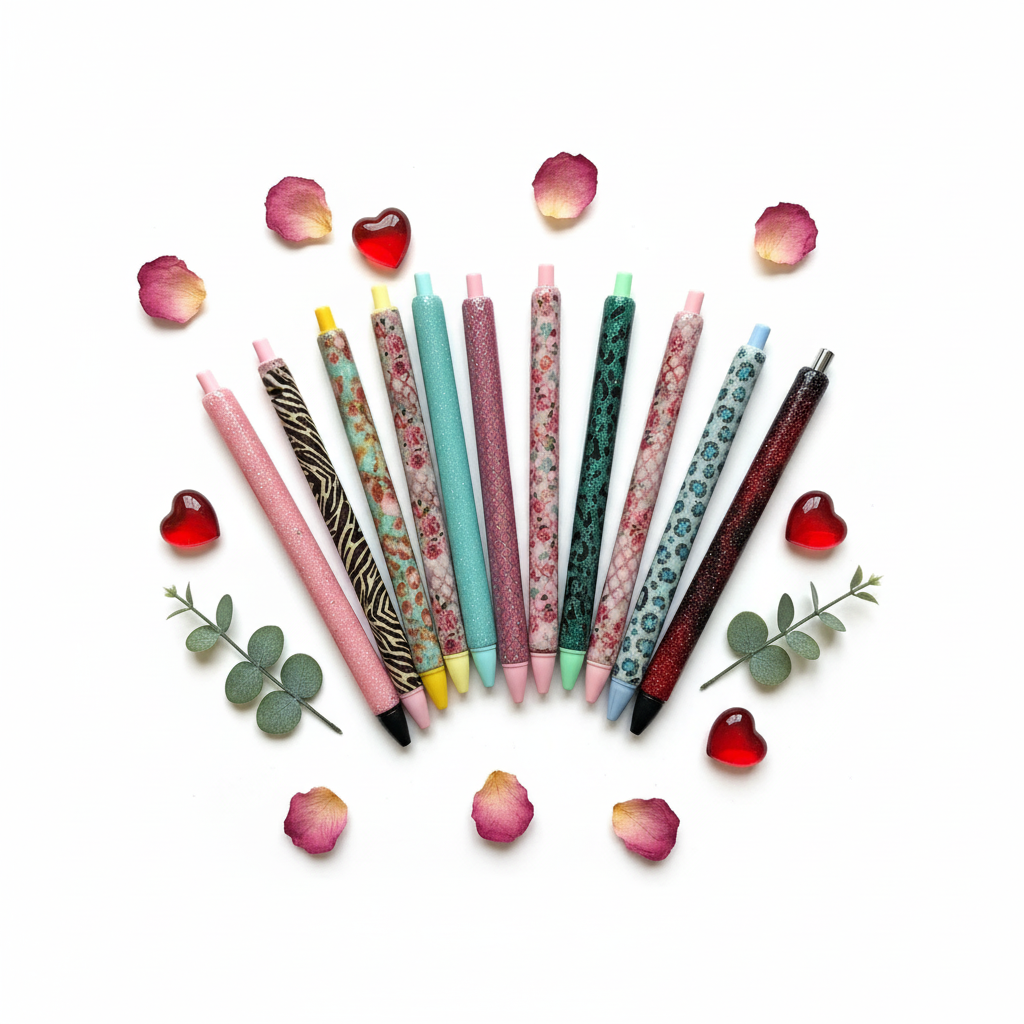 Glitter & Resin Pens - Valentine's Gift