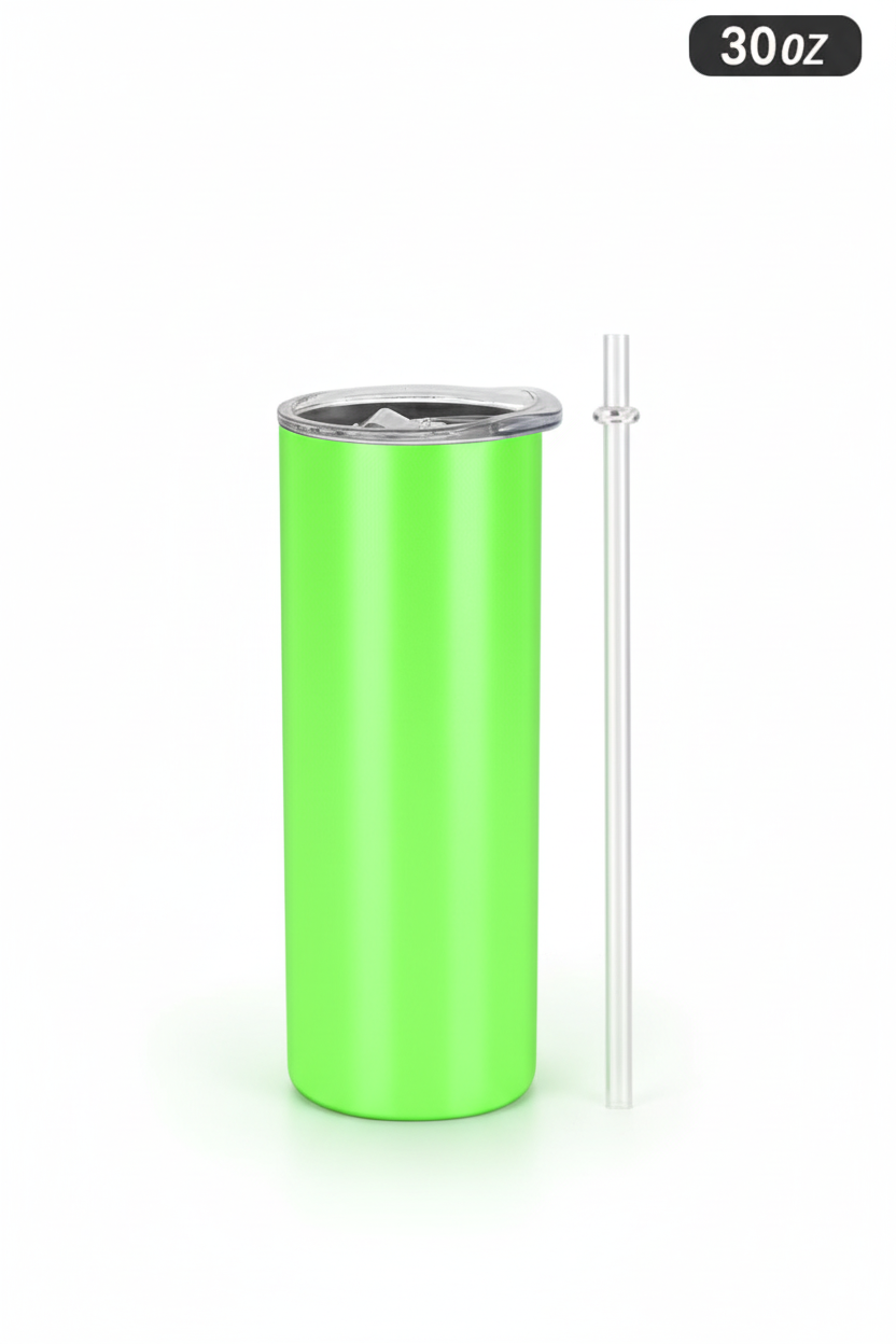 Glow-in-the-Dark Green Tumbler