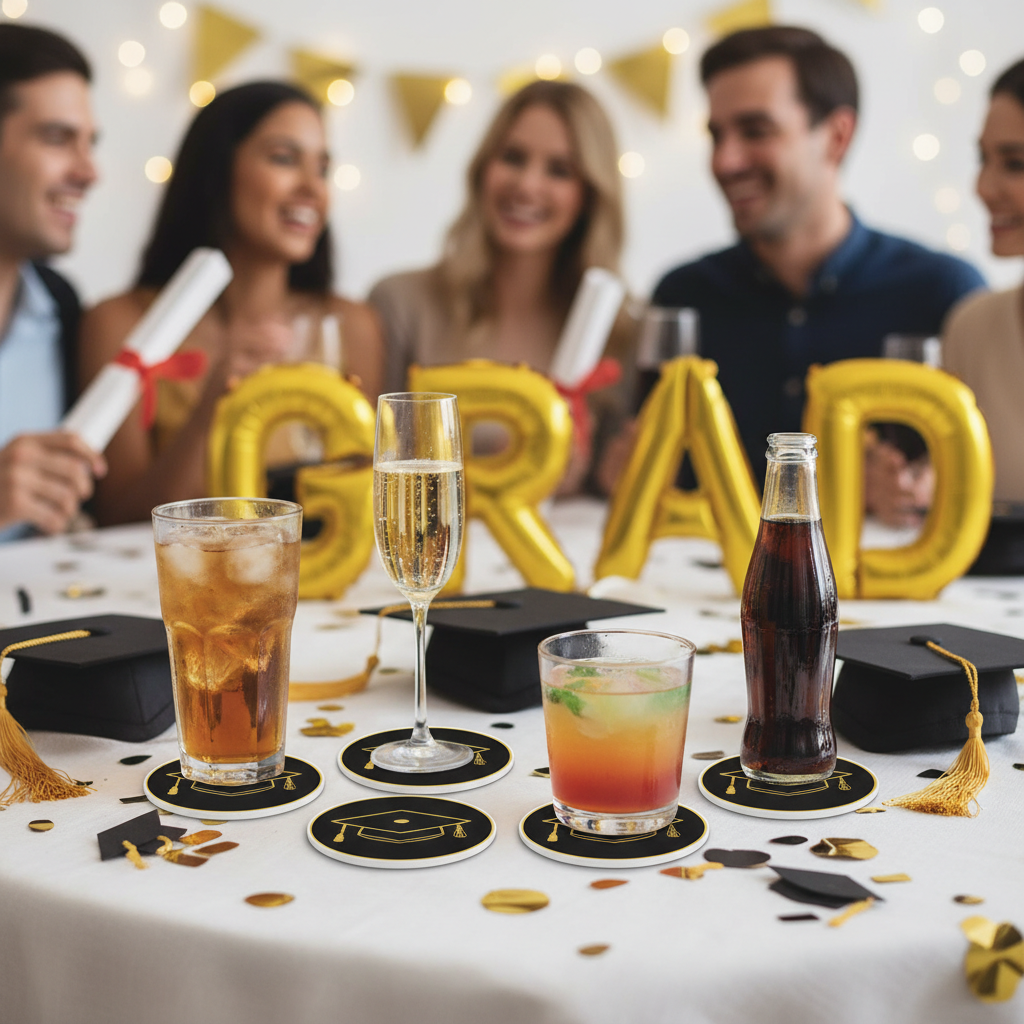 Graduation Coasters