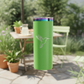 Green straight tumbler with simple design