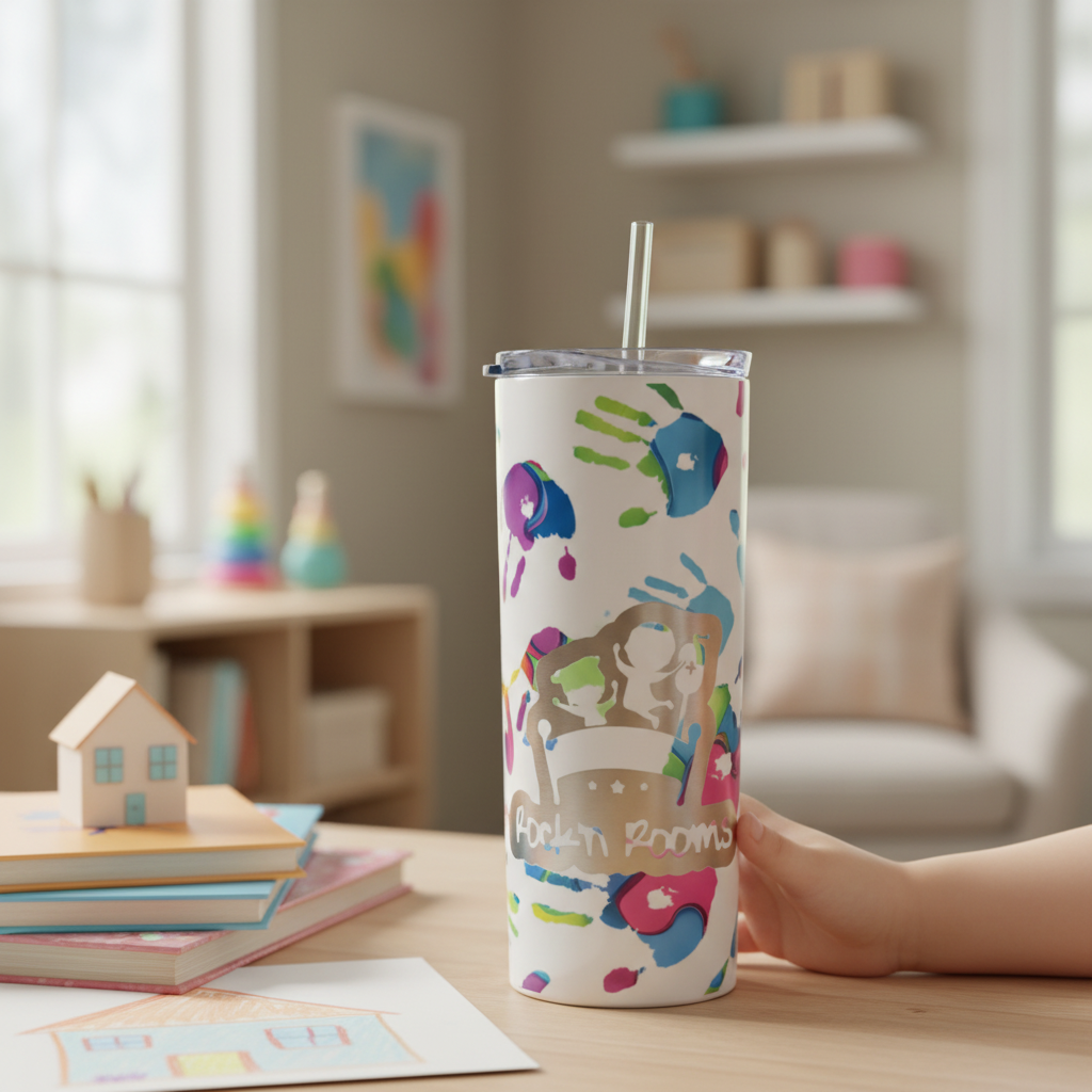 Handprints sublimation with Rock n Rooms engraving