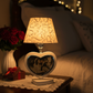 Heart lamp with couple photo