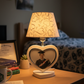 Heart lamp with graduation photo