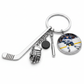 Hockey Keychain with Custom Photo Mockup
