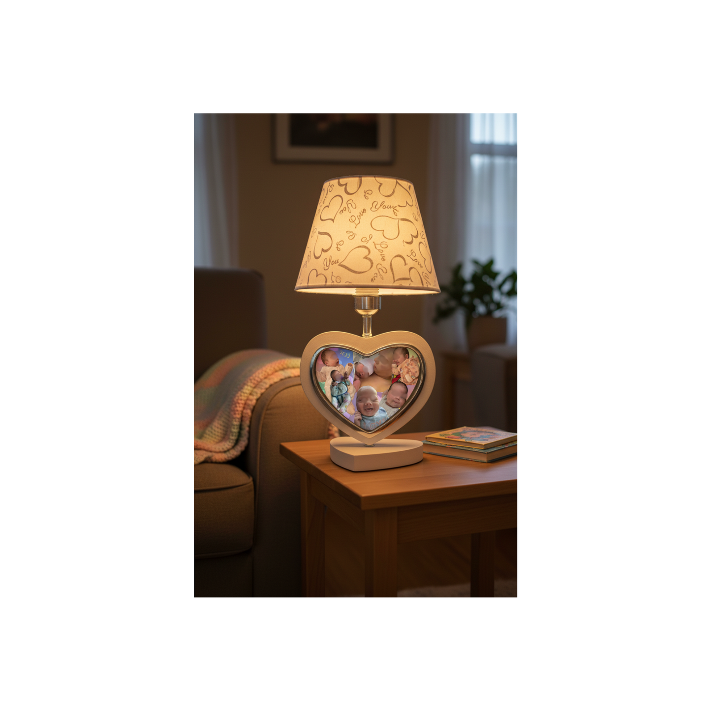 Kustom Heart Photo Lamp