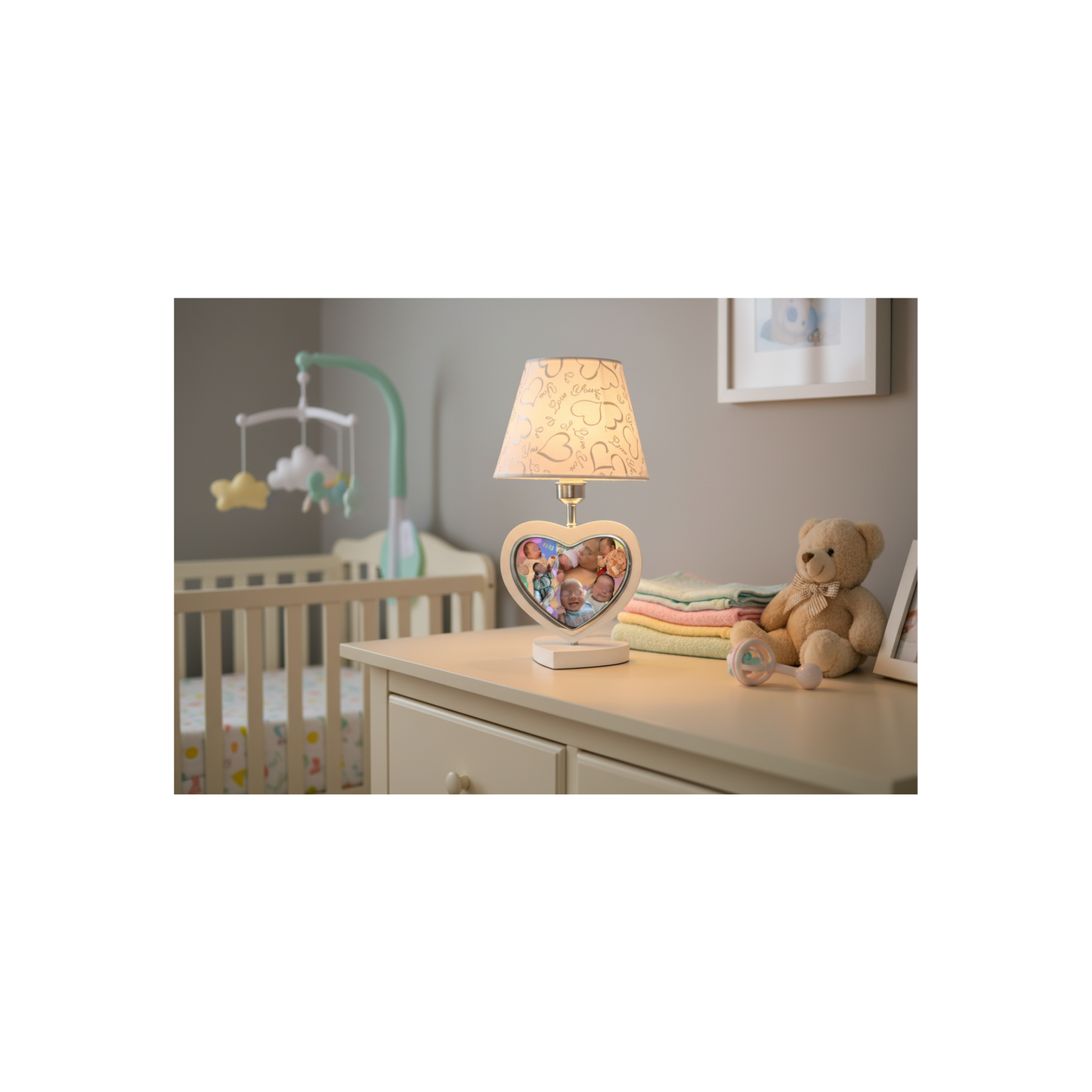 Kustom Heart Photo Lamp