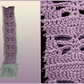 Lavender butterfly scarf collage