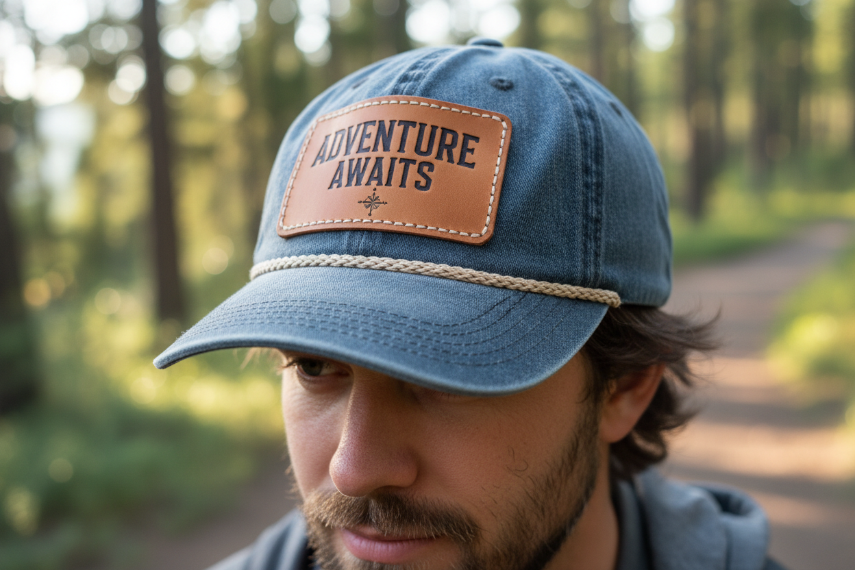 Lifestyle shot on cap