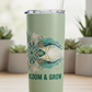 Light Camo Green Tumbler with Custom Design