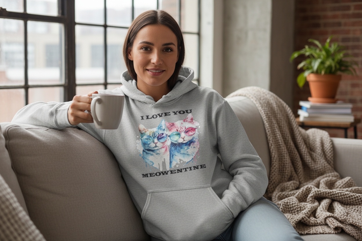 Meowentine hoodie