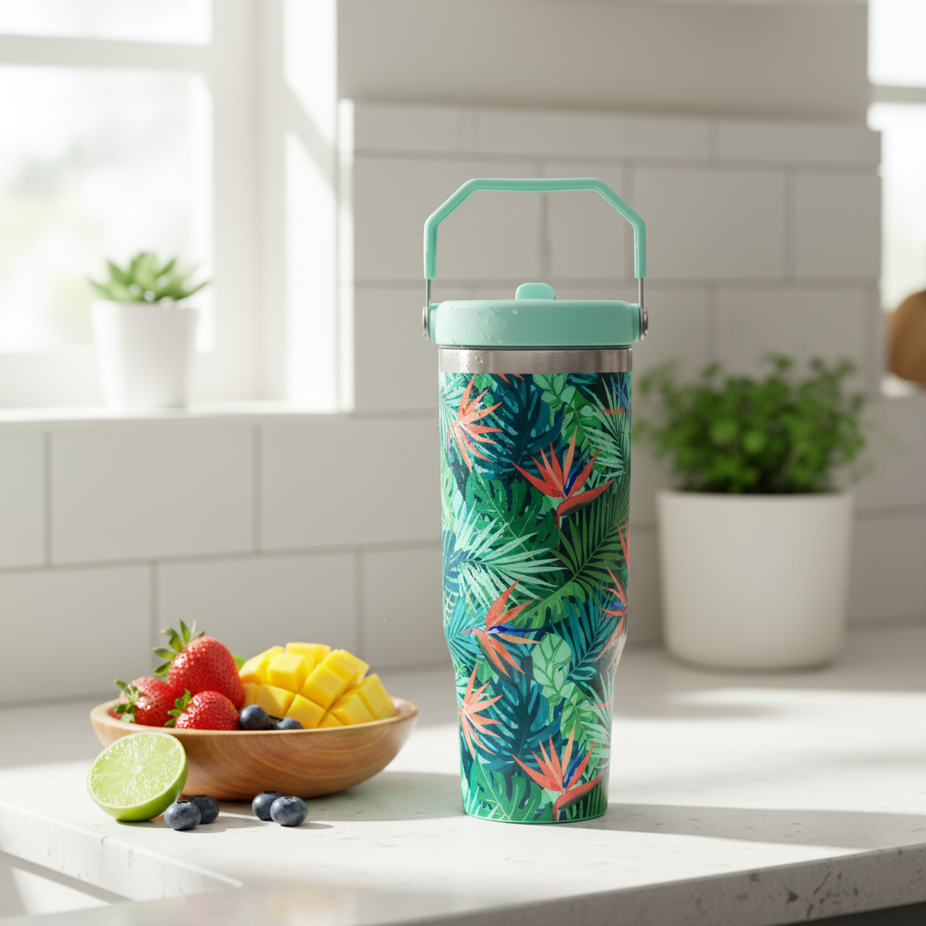 Mint Tropical Tumbler