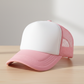 Pink trucker hat with pink mesh