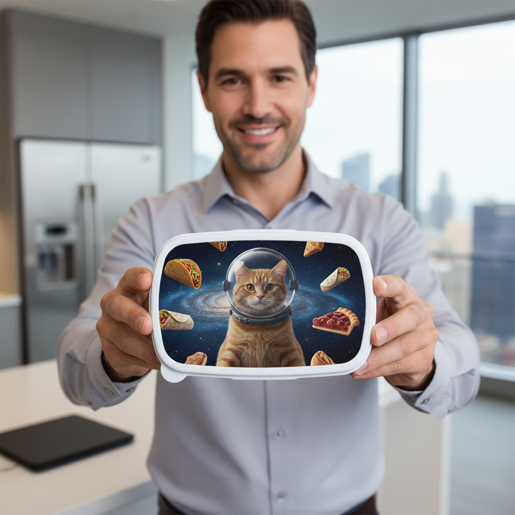 Realistic Space Cat Bento