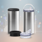 Silver 4-in-1 Can Cooler with Professional Background