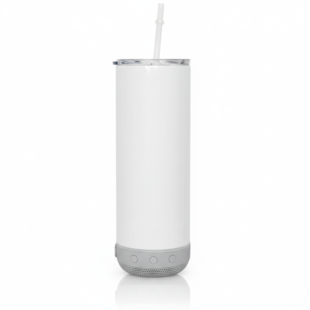 Silver Speaker - Clear Lid