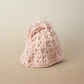Soft pink baby beanie