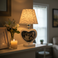 Square format heart photo lamp