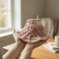Square lifestyle pink hat