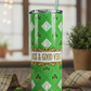 St. Patrick's Day Green Tumbler with Design