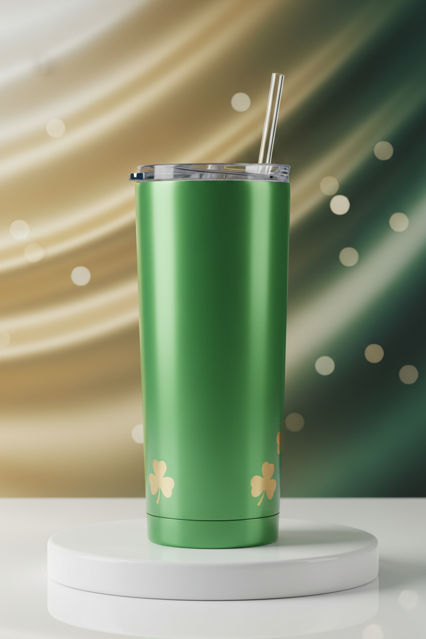 St. Patrick's Day Green Tumbler