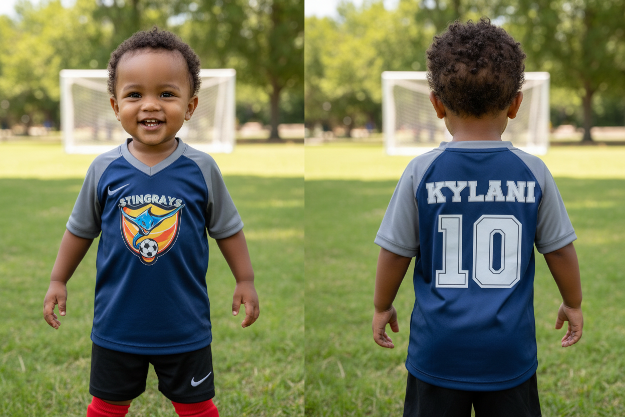 Stingrays soccer jersey toddler