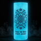Tumbler with Design Glowing Blue in the Dark