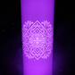 Tumbler with Design Glowing Purple in the Dark