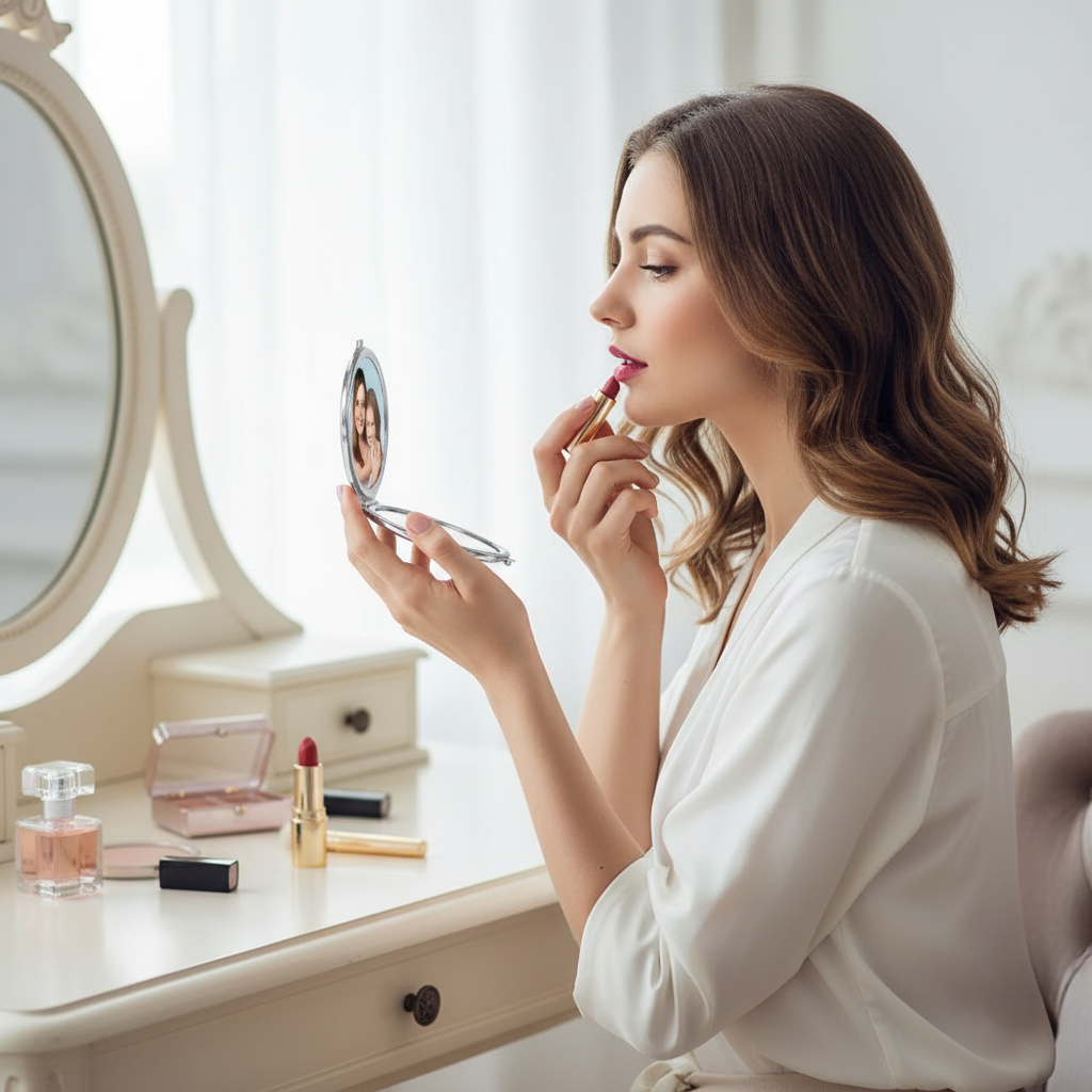Using compact mirror